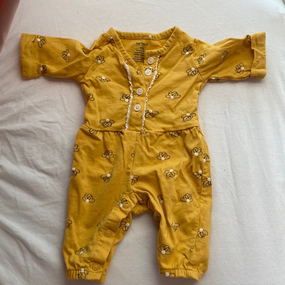 Gerber and carters new Born clothing. Worn only once.